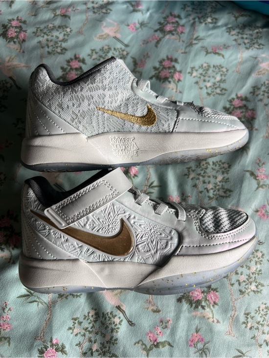Nike Other - Nike Ja 2 Tree Topper Kids' White and Gold Low-Top Sneakers Size 13 1/2.